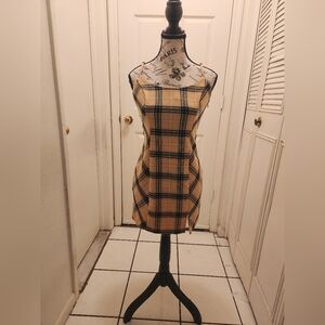 Yellow Plaid Dress